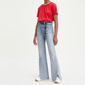 RARE Levi’s x Free People split flare denim jeans new with tags